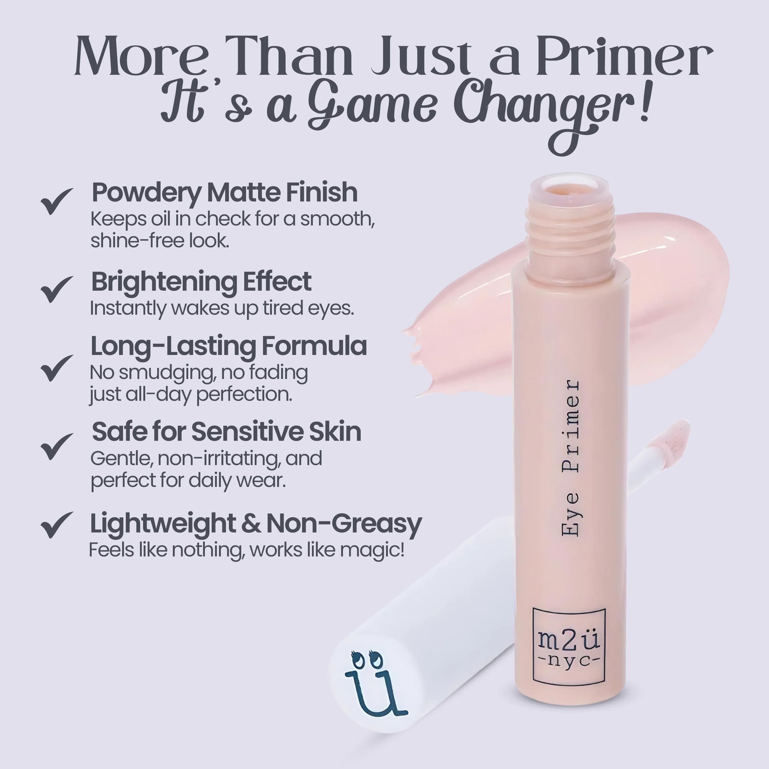 Authentic USA imported hydrating eye makeup primer for intense color payoff