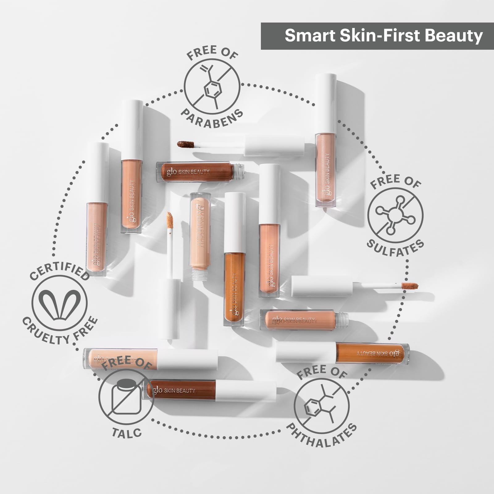 Glo Skin Beauty botanical infused eye base product box packaging