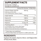 Ltqxgt premium blood circulation and leg vein health capsules supplement info label