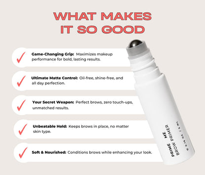 Authentic USA imported conditioning eyebrow primer for mature skin and oily skin types