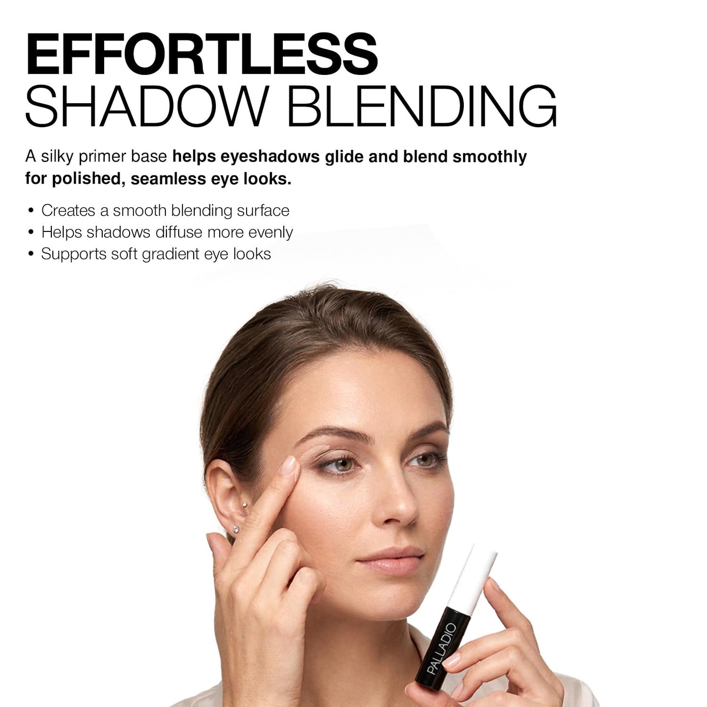 Palladio vegan cruelty free eyeshadow primer swatched on skin