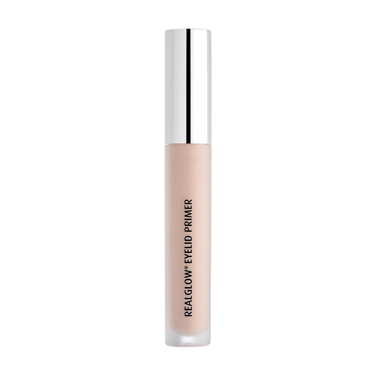 Lune+Aster color correcting eye base wand pulled out displaying the creamy pink primer texture.