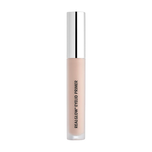 Lune+Aster color correcting eye base wand pulled out displaying the creamy pink primer texture.