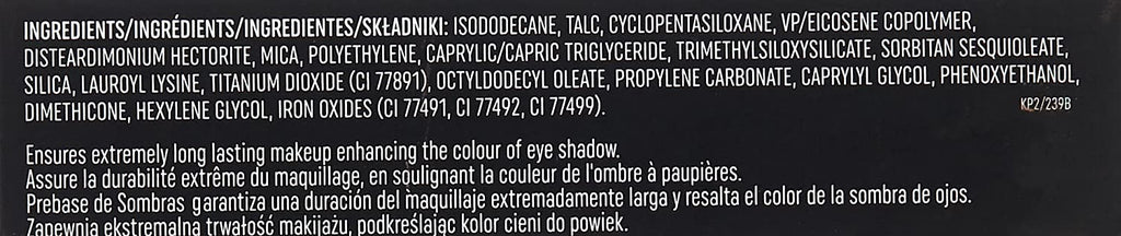 Fair beige shade swatch of Inglot eye makeup base