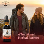 Back label view of the cardiovascular wellness herbal supplement displaying manufacturing quality standard text