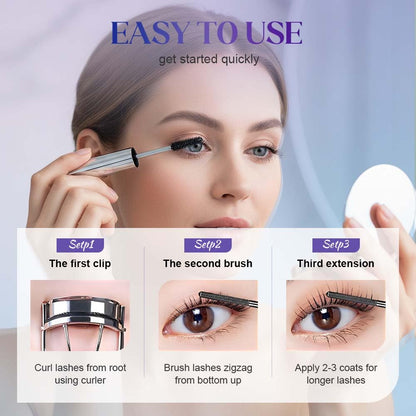 Three pack of premium imported cosmetic eye primer packaging on a clean studio background
