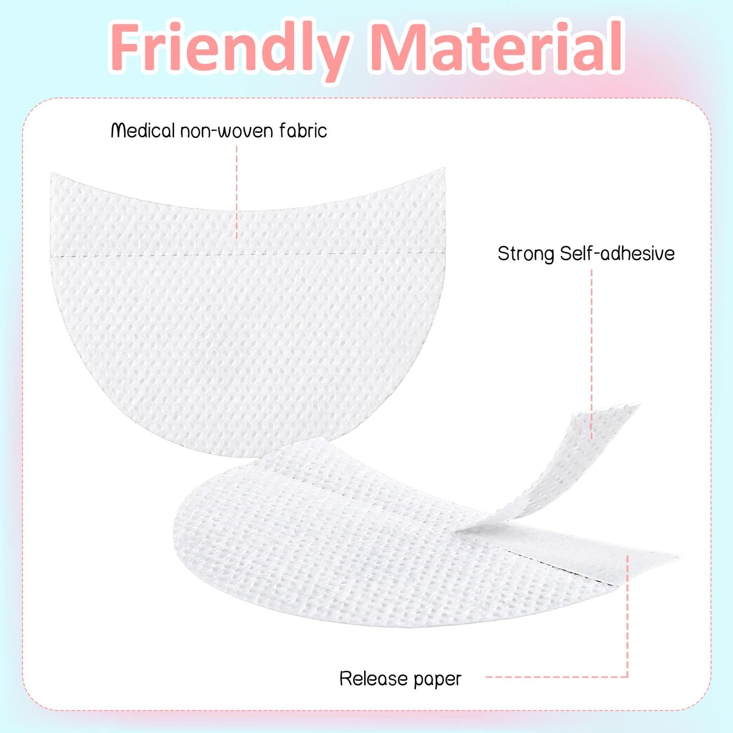 TailaiMei lint free gel pads demonstrating clean winged eyeliner stencil application.