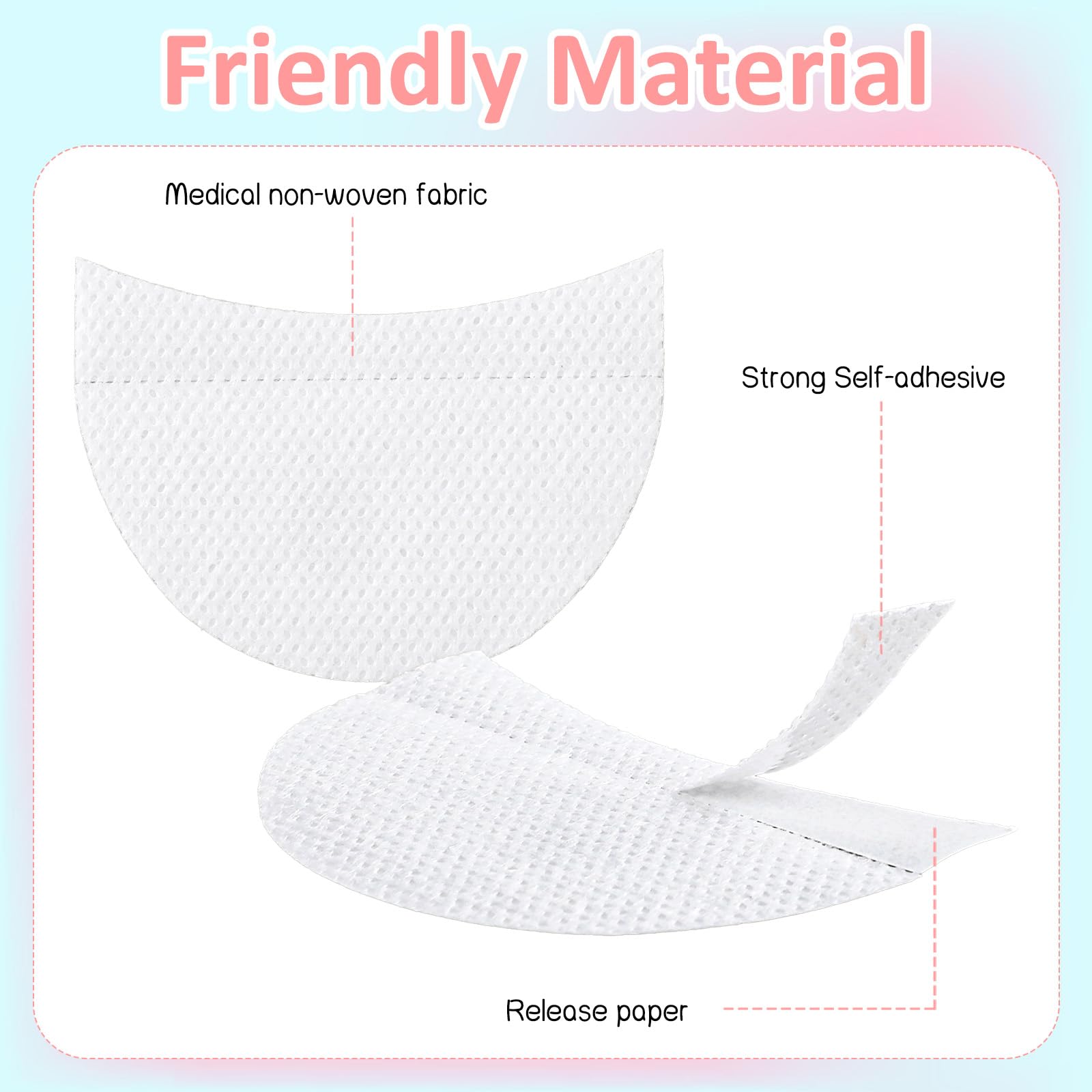 TailaiMei lint free gel pads demonstrating clean winged eyeliner stencil application.