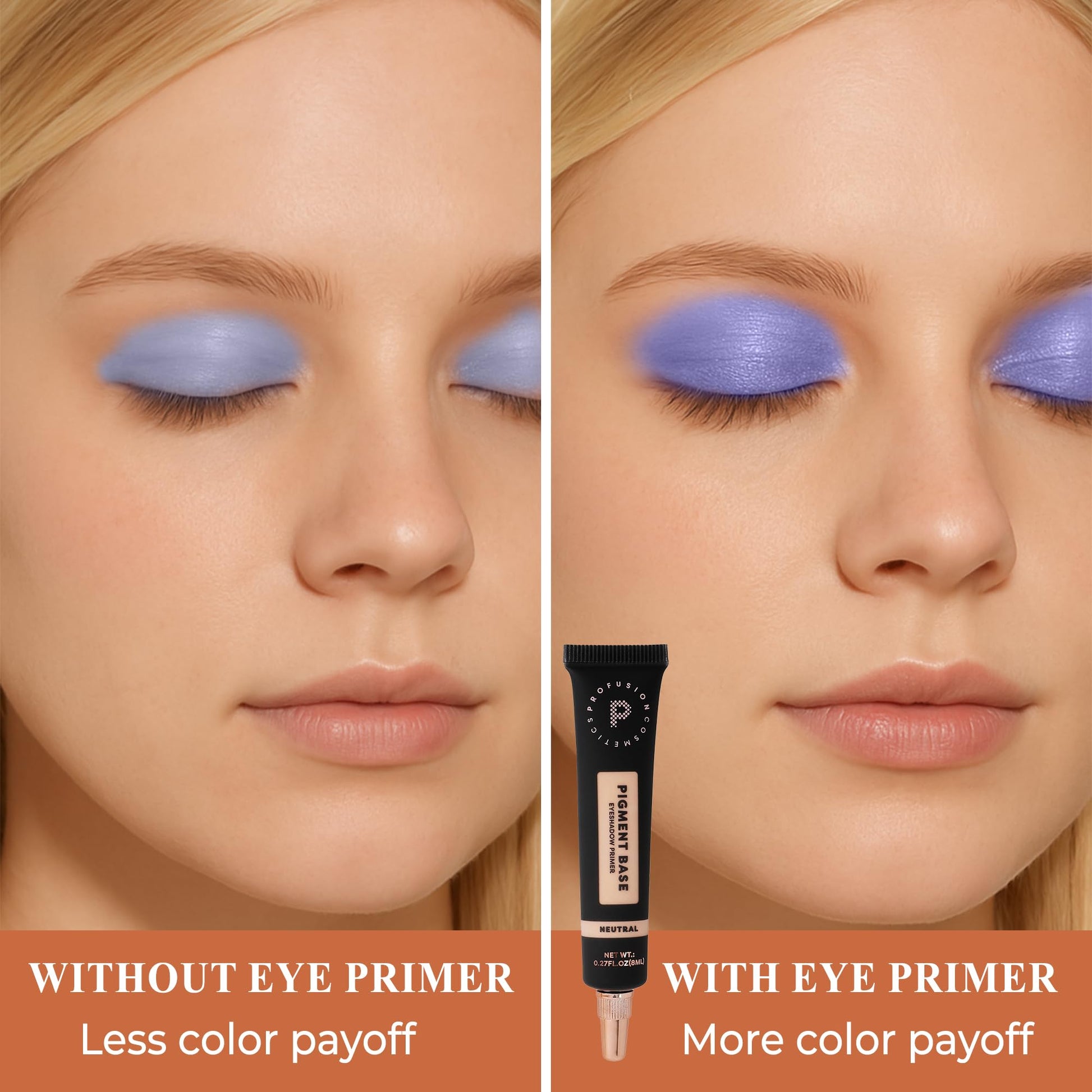 Profusion Cosmetics matte eyeshadow primer tube showing packaging details