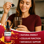 Onaise liquid botanical supplement bottle with dropper.
