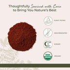Vibrant red finely milled ground cayenne pepper powder texture close up