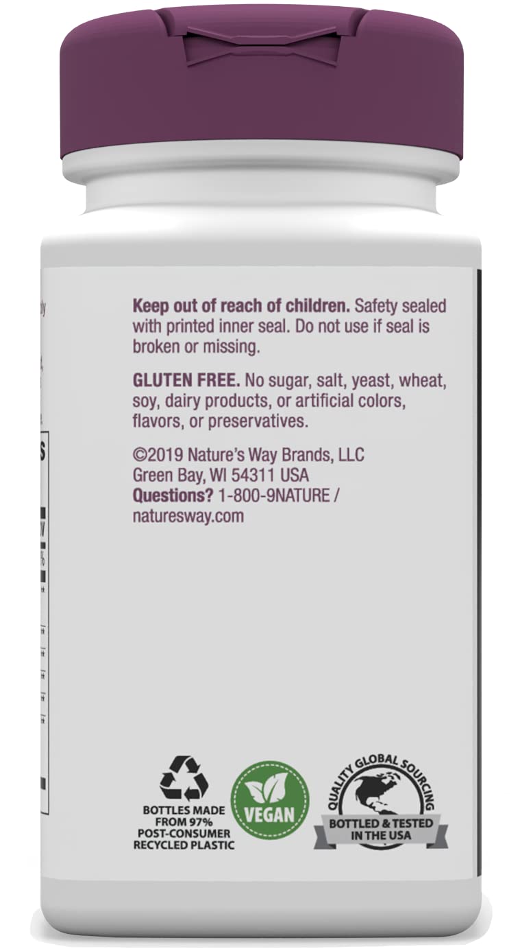 An authentic bottle of Nature's Way Leg Veins circulation support capsules available for delivery across India.