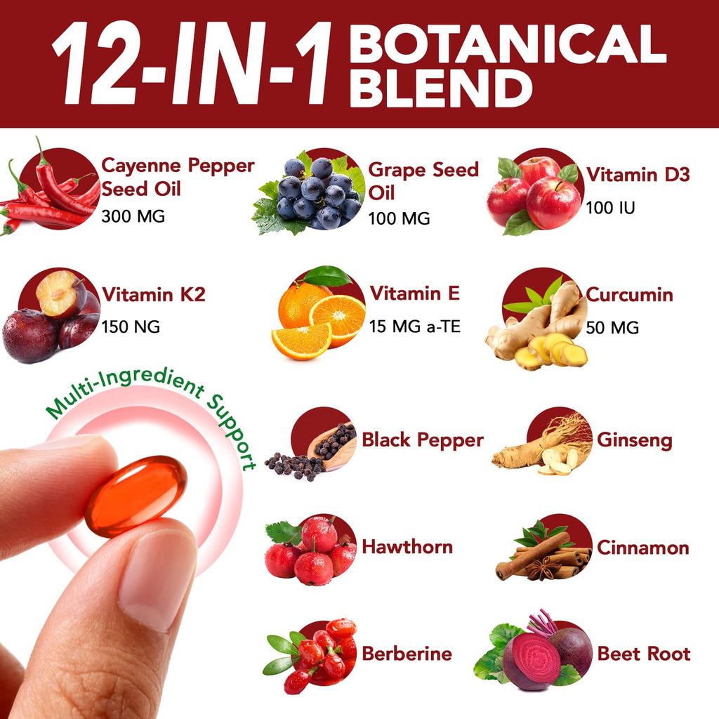Cacukn Cayenne Pepper supplement pouch showing ingredient list and 240 softgels details