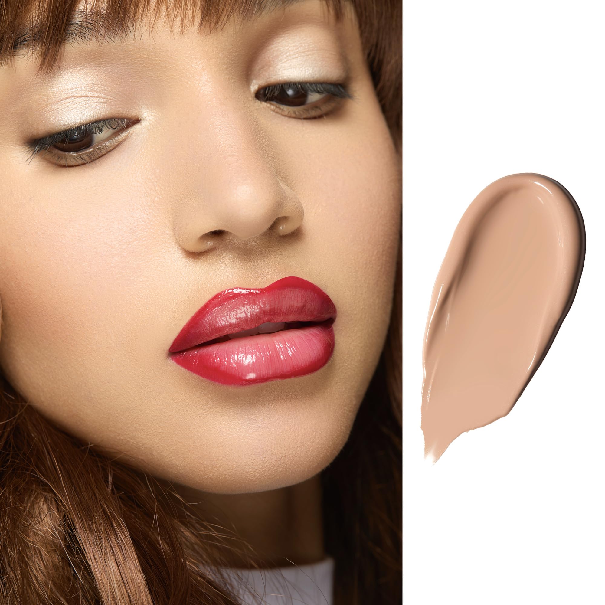 Authentic USA imported eye makeup primer texture closeup for crease free eyelids