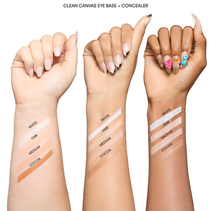 Long lasting under eye concealer jar for mature skin and vibrant eyeshadow looks
