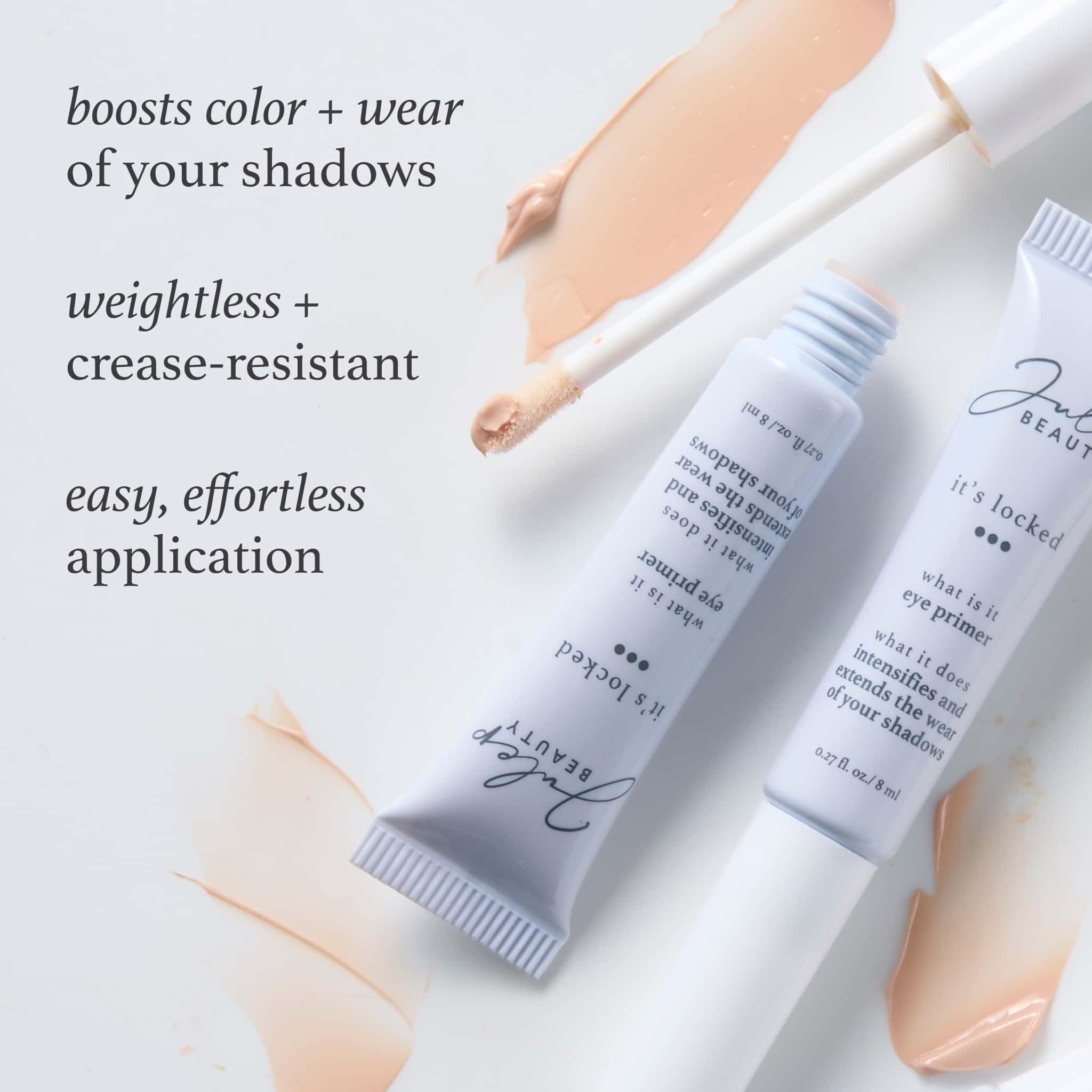 Julep weightless eye primer sheer formula swatch on skin
