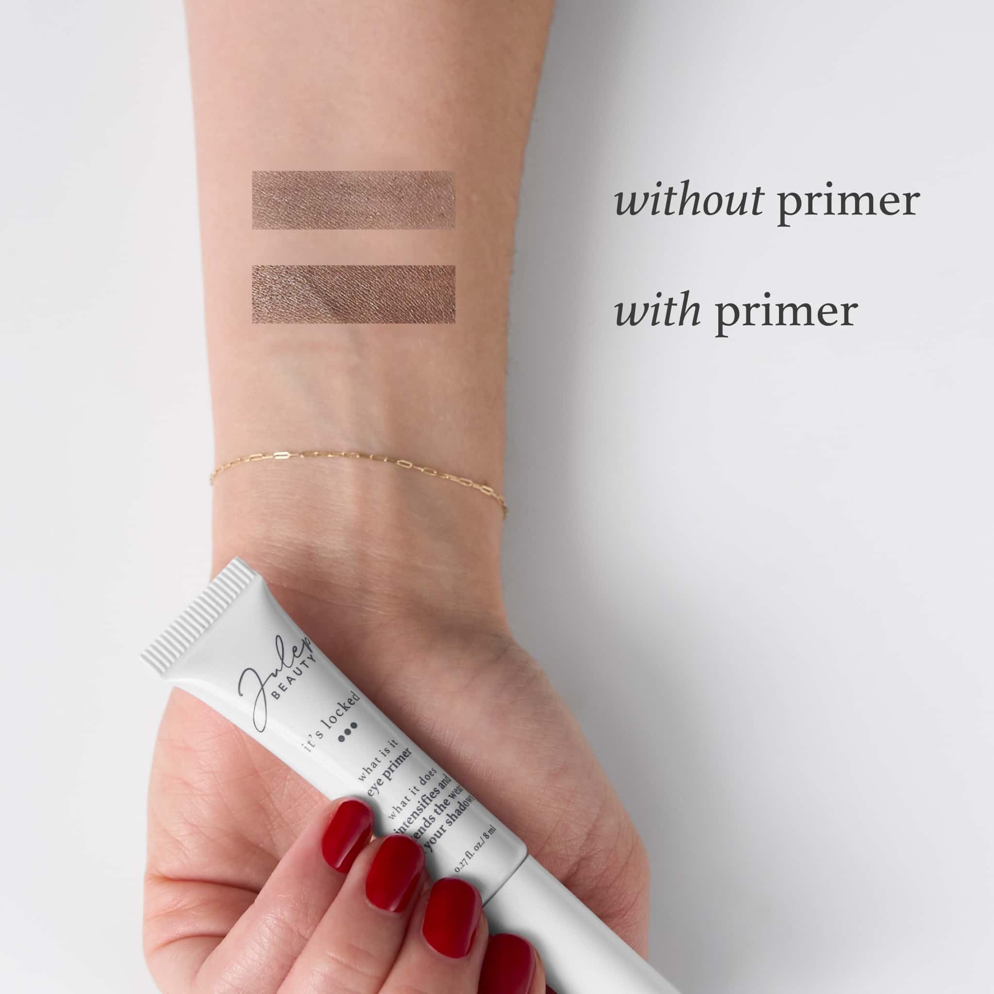 Julep eyeshadow primer crease proof base tube packaging