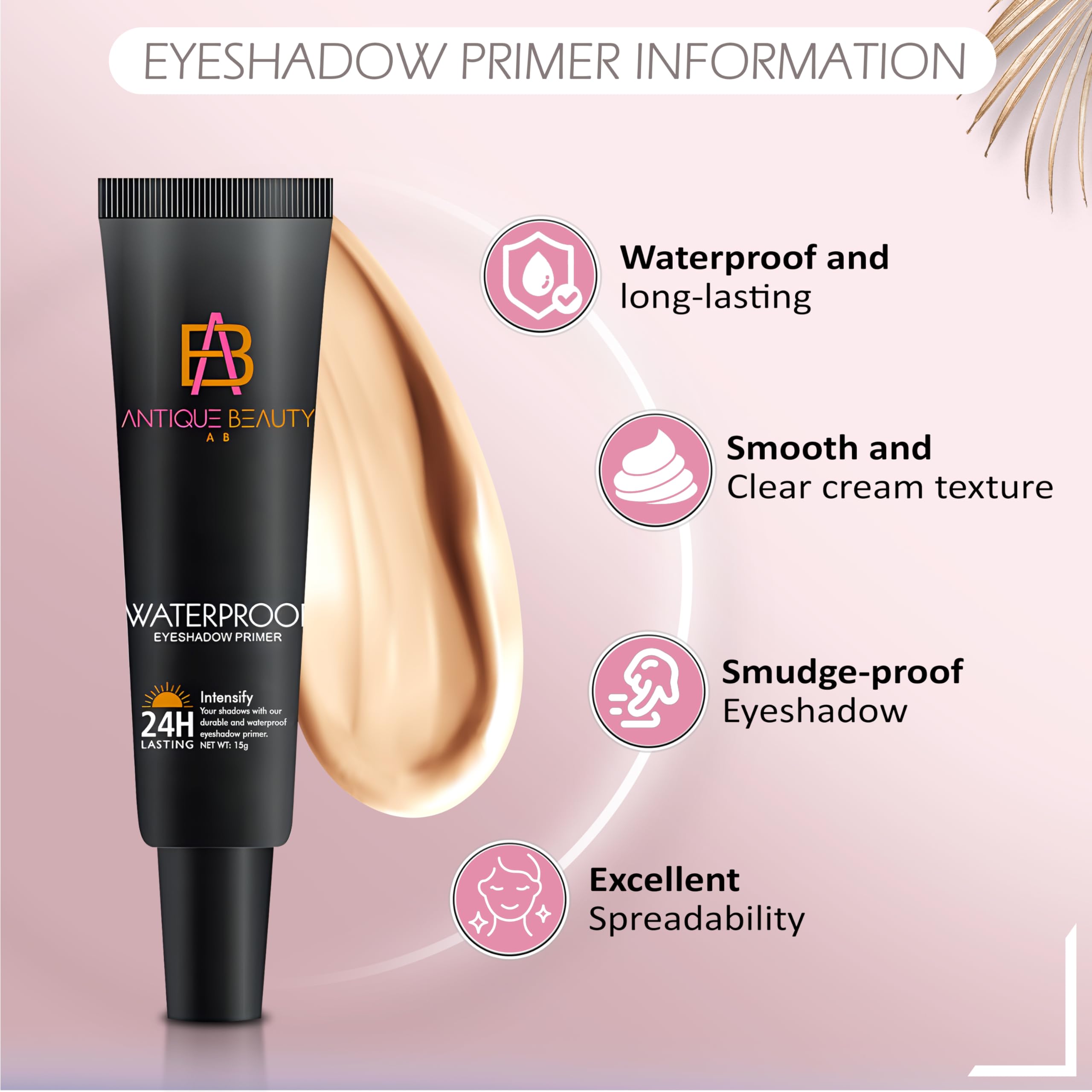 Antique Beauty eye primer base cream texture on wrist