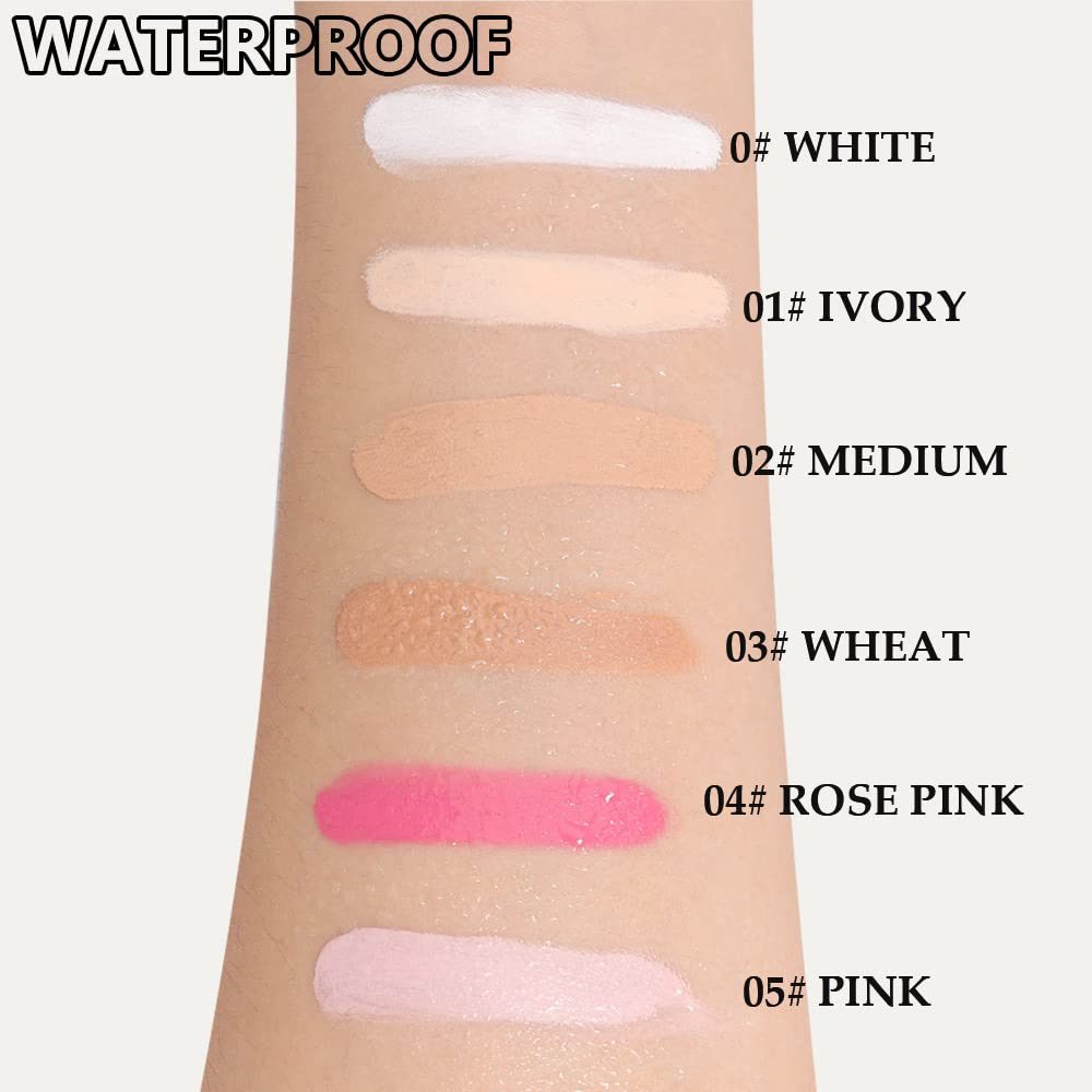 Full coverage waterproof cream concealer and eyeshadow base packaging details