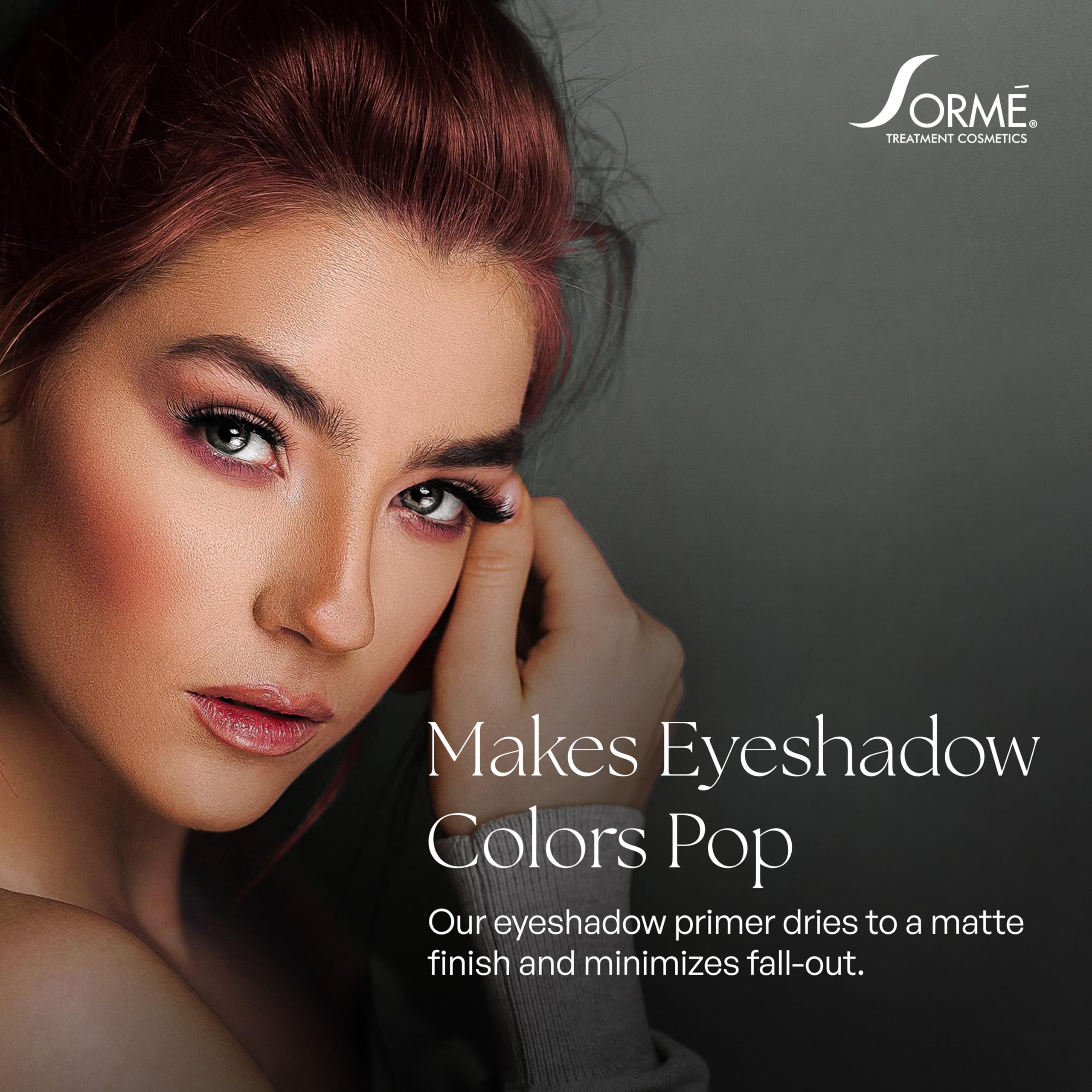 Professional matte finish eye primer jar for crease resistant eyeshadow application