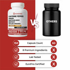Authentic USA imported Immortal Herbs cayenne pepper supplement bottle seal check
