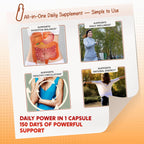 Premium imported PEAKPURY digestive health capsules certified under cGMP guidelines close-up shot