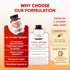 PEAKPURY sugar-free and gluten-free herbal wellness capsules suitable for vegetarian and vegan diets