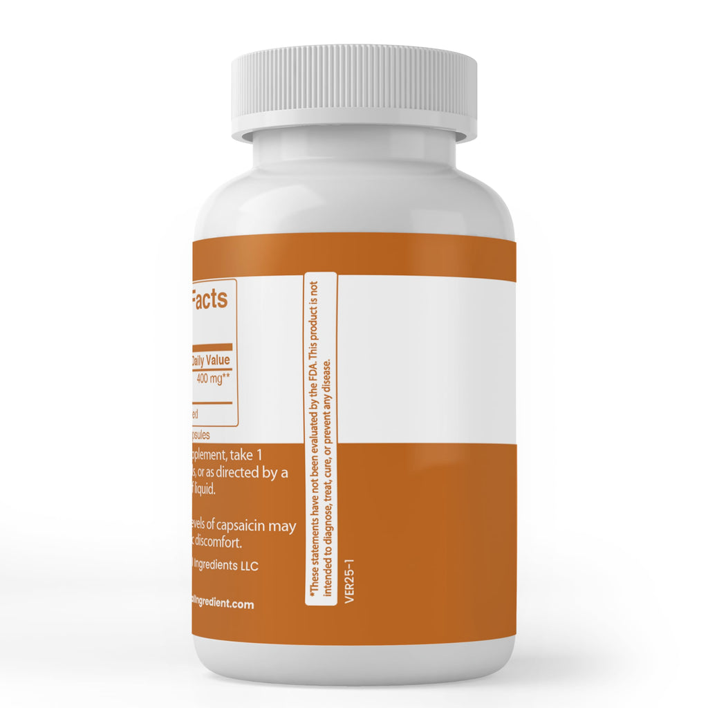 Pure Original Ingredients Cayenne Pepper metabolism booster capsule size