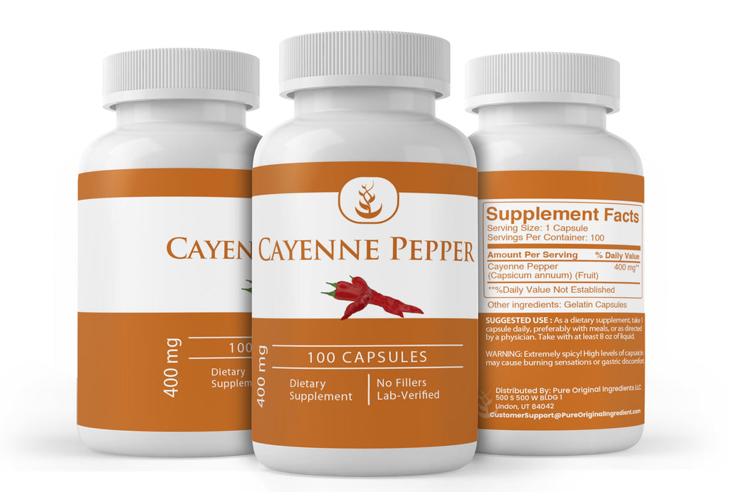 Pure Original Ingredients Cayenne Pepper third party lab verified logo