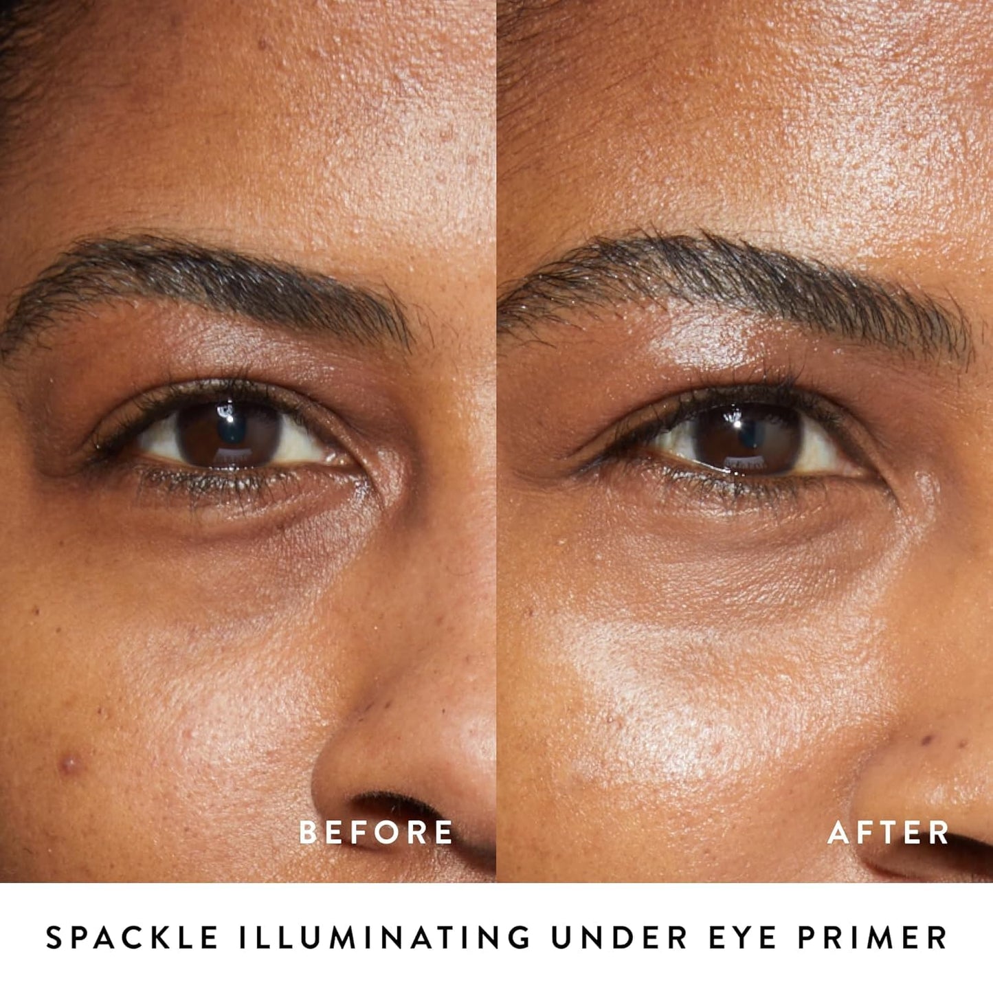 Crease proof under eye brightener product description label view