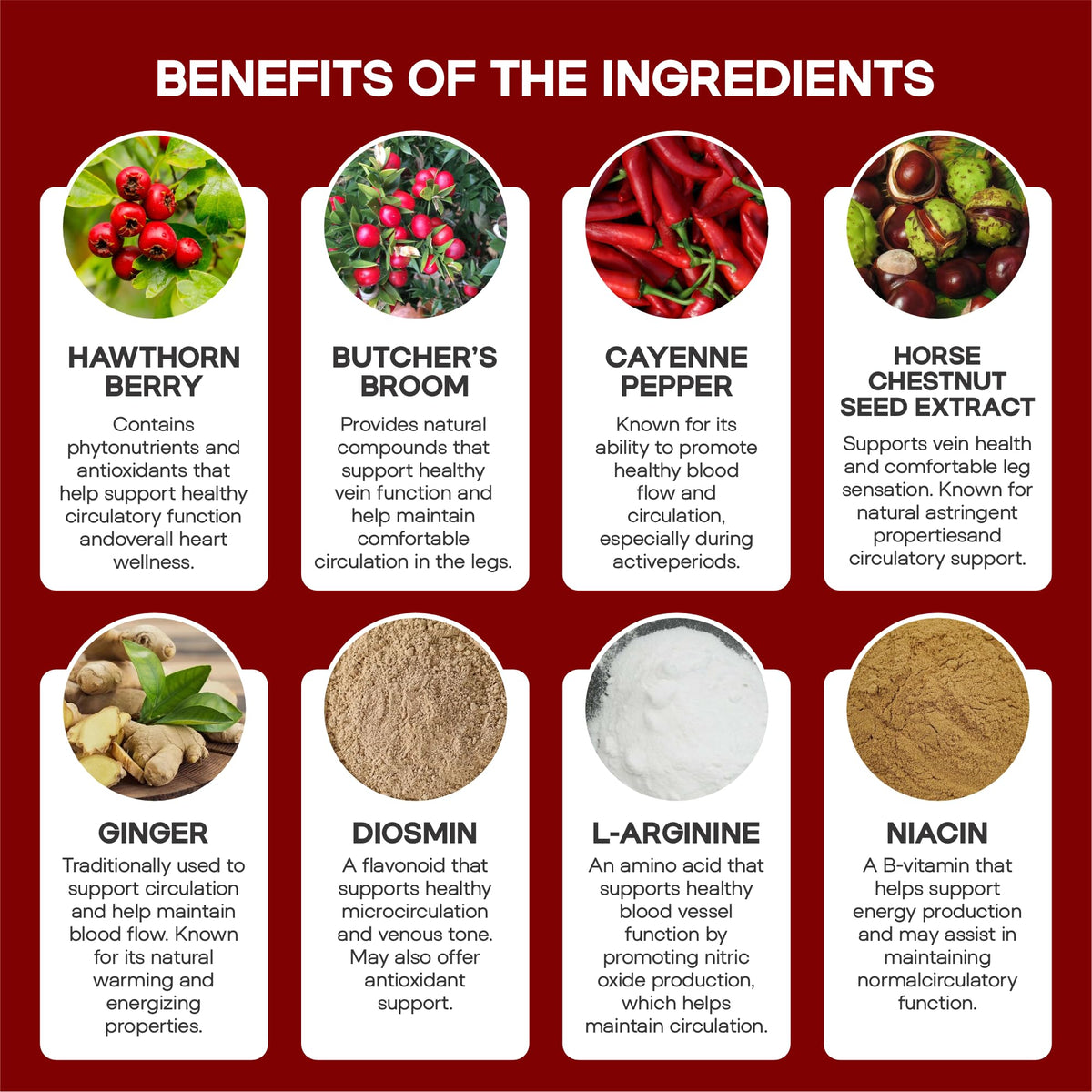 HerbaMe nitric oxide support capsules showing detailed facts and ingredient distribution breakdown
