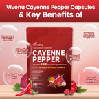 High potency cayenne pepper vein supplement bottle ingredients label close up