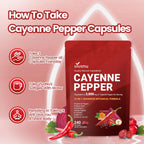 Nutritional facts of VivoNu cayenne pepper softgels with vitamins D3 and K2