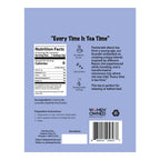 Steepers Only Slumber Party bedtime tea bag showing the premium biodegradable pyramid mesh design with whole herbs inside