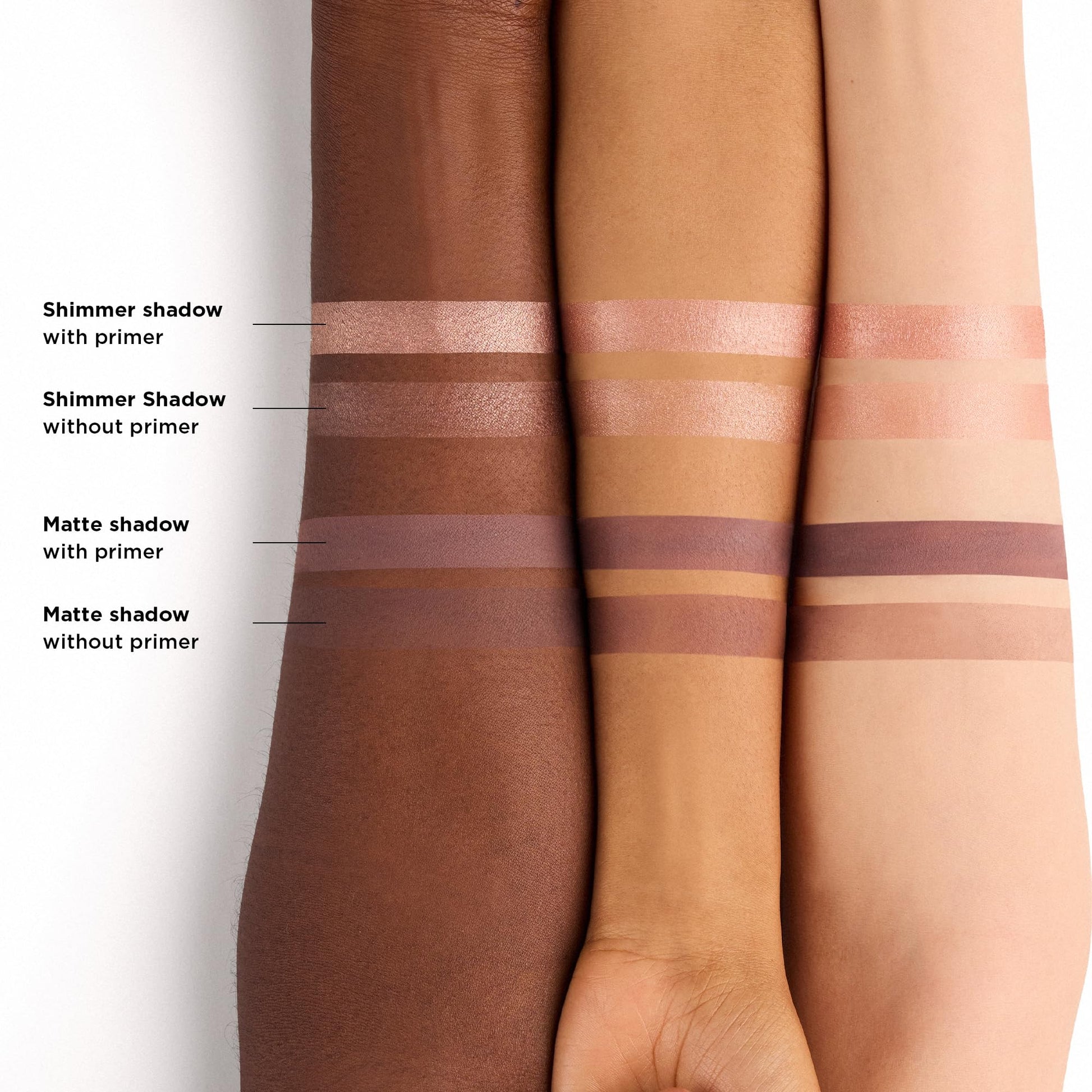 Crease resistant eye primer for long lasting vibrant eyeshadow pigment