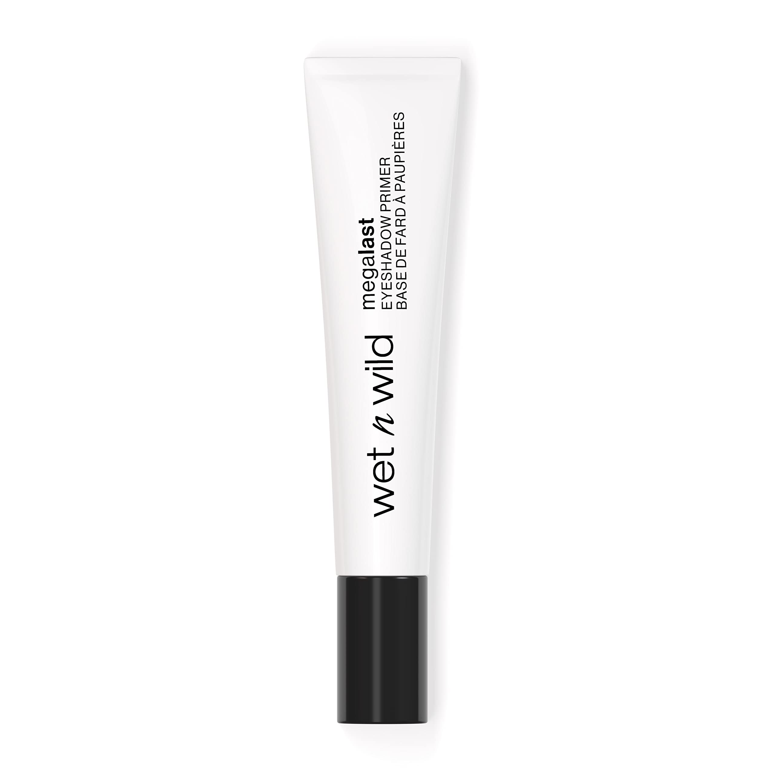 Lightweight eyeshadow primer cream swatch showing smooth texture