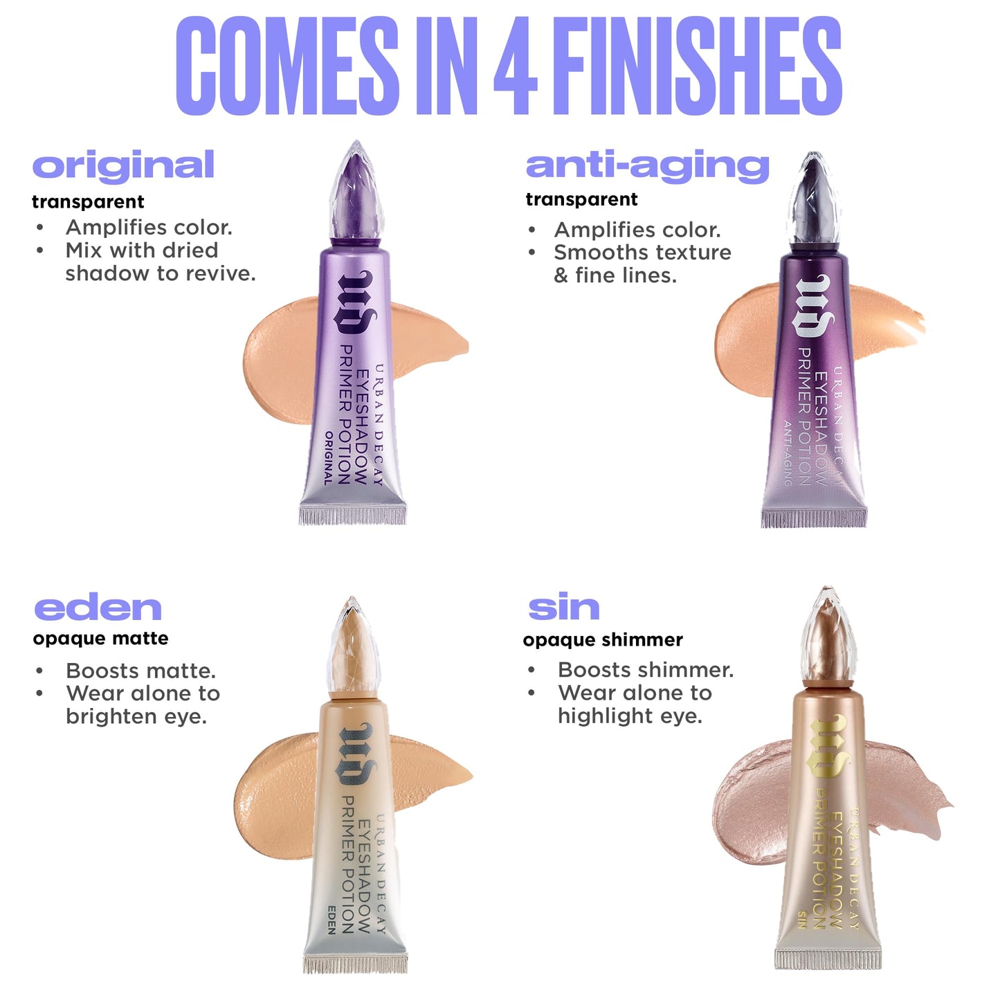 Urban Decay USA imported makeup primer for vibrant eyeshadow color payoff