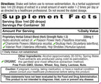 HealthAid liquid sleep aid 1.7 fluid ounces packaging detail view