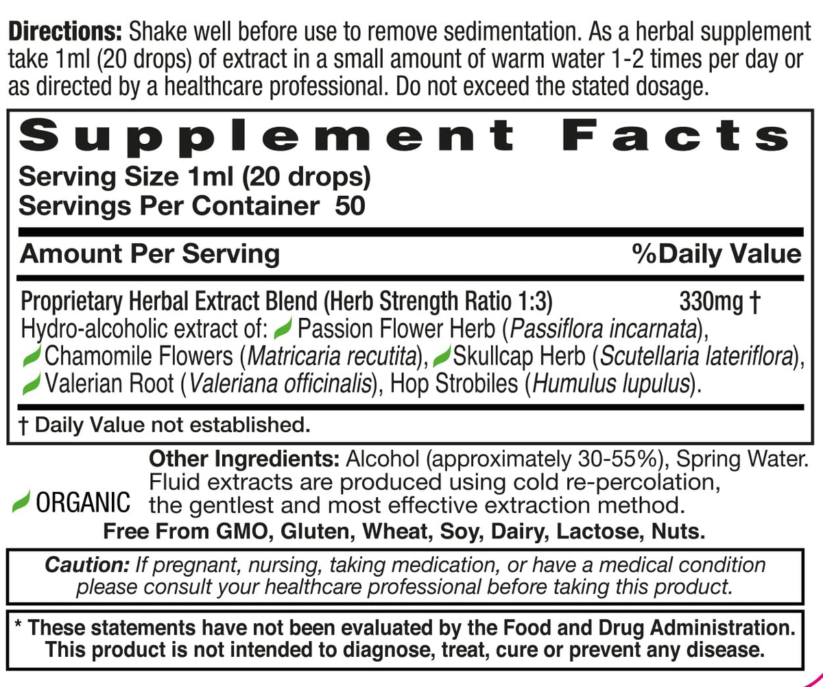 HealthAid liquid sleep aid 1.7 fluid ounces packaging detail view