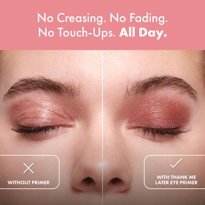 Elizabeth Mott eyeshadow primer tube on clean background
