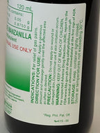 Rhea chamomile oil liquid supplement package label showing natural ingredients