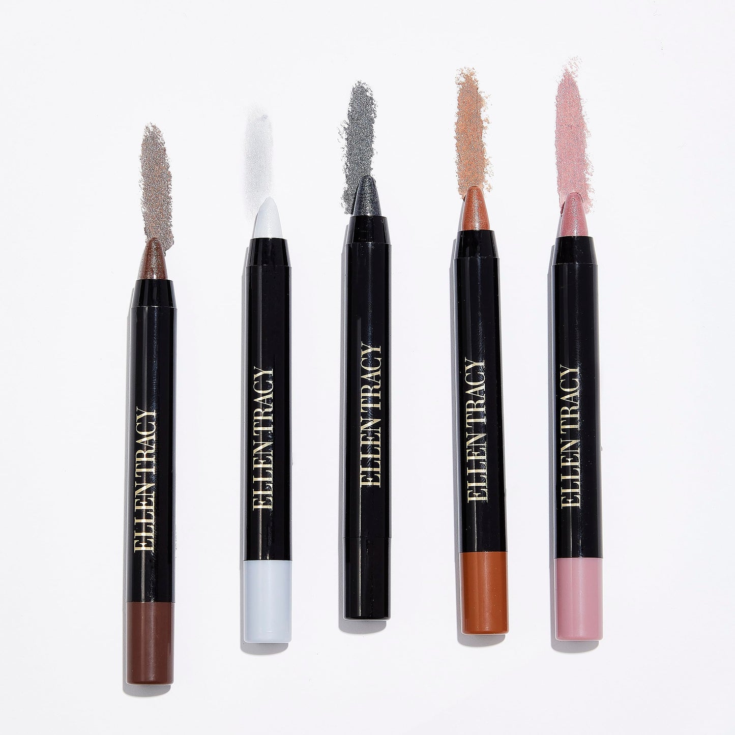 Ellen Tracy eyeshadow stick set vibrant color swatches