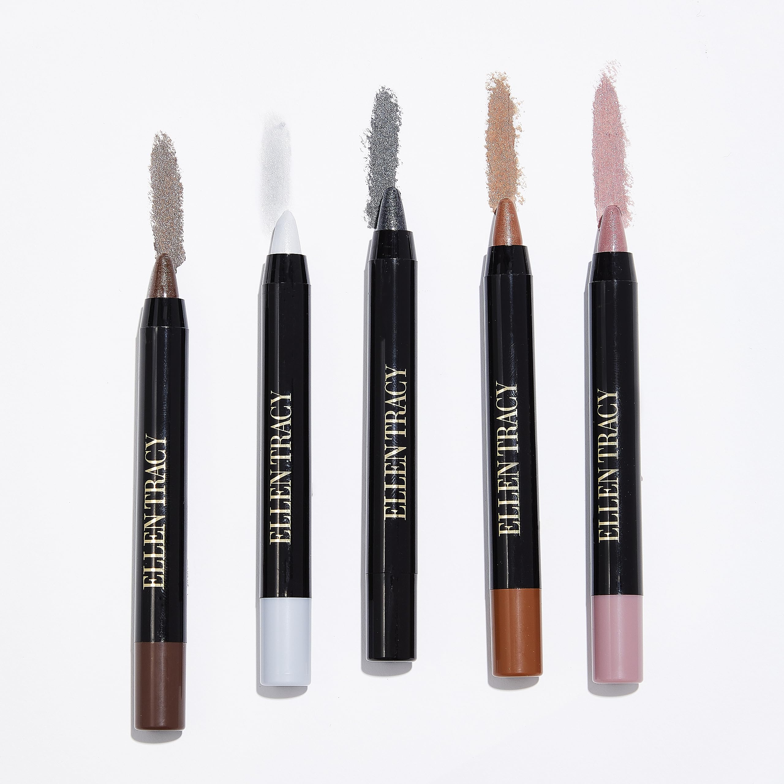 Ellen Tracy eyeshadow stick set vibrant color swatches
