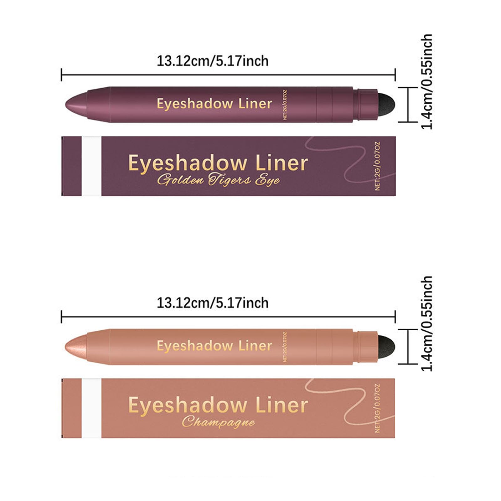 Rexibuz eyeshadow stick with built-in smudger visible