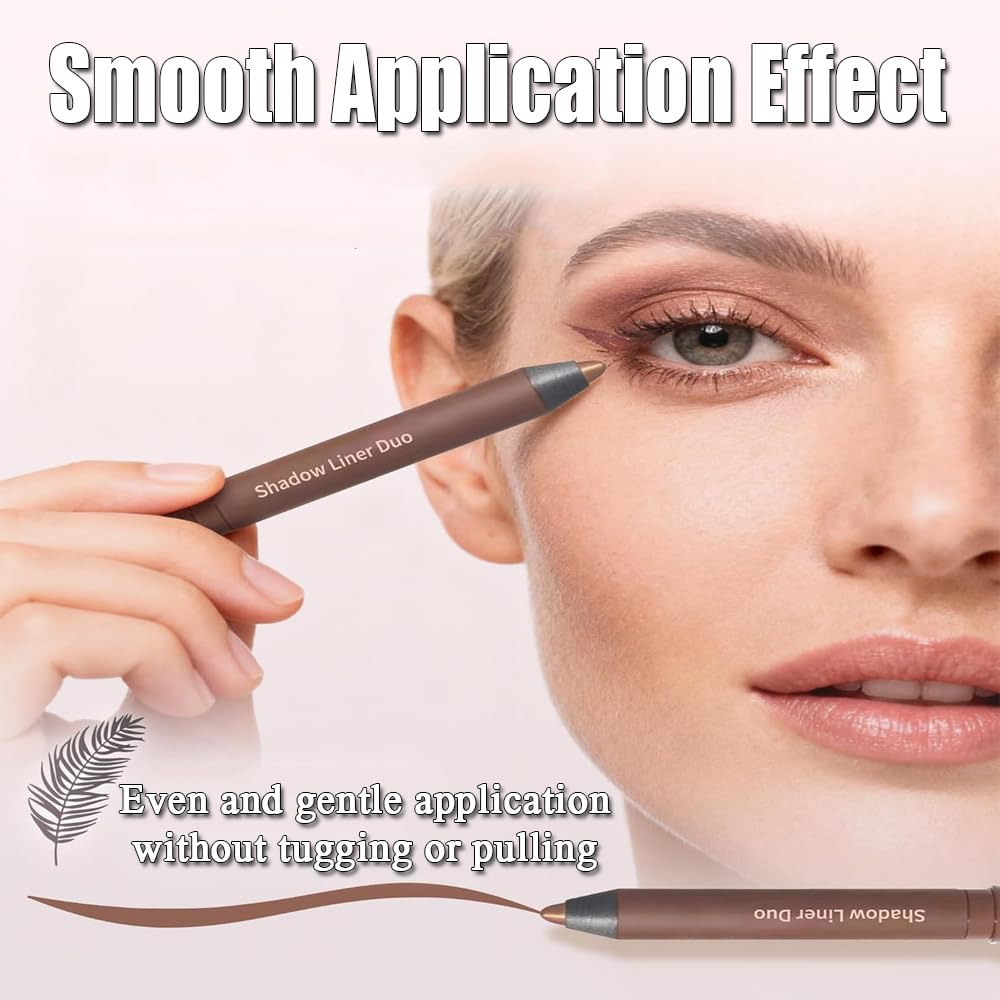 Swatch of plum eyeshadow and eyeliner on skin