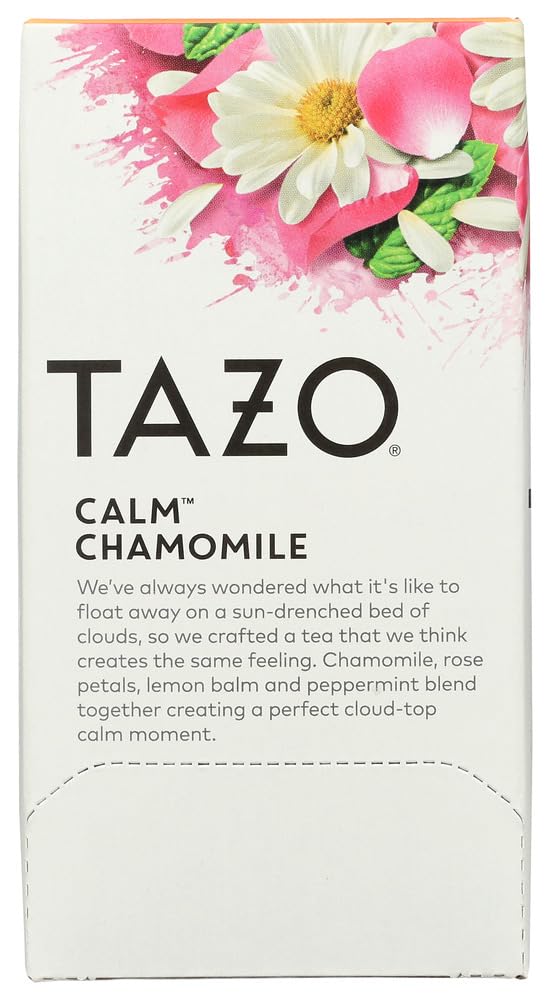 Authentic Tazo herbal infusion box highlighting hibiscus and lemongrass ingredients