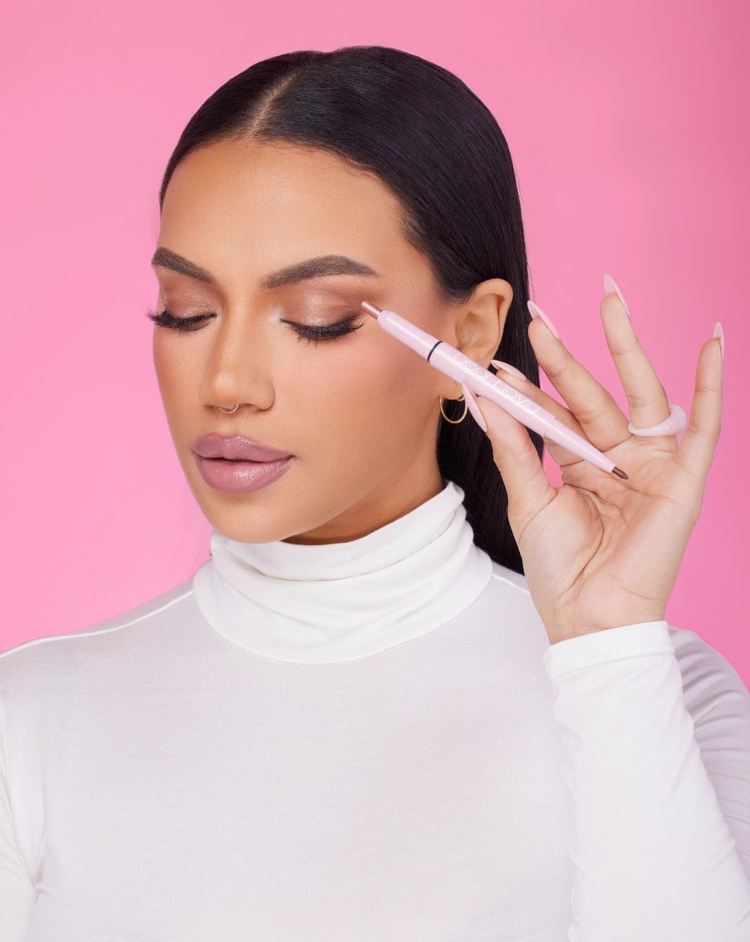 Pear Nova dual ended shimmer eyeshadow and eyeliner open