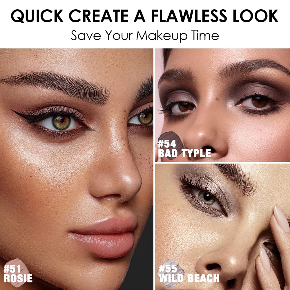 Focallure eyeshadow pencil swatches on skin