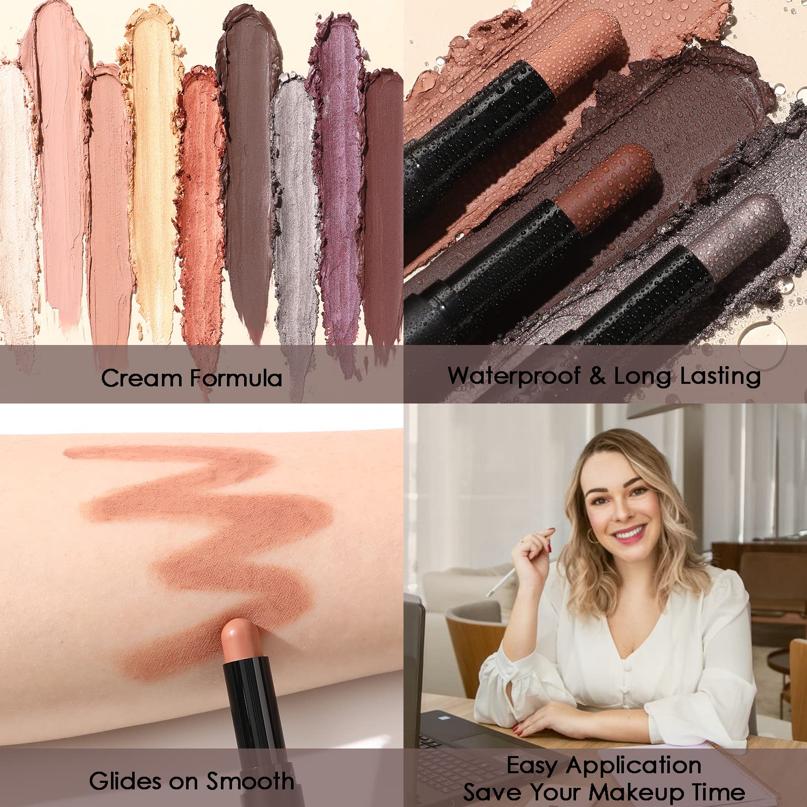 Focallure matte and shimmer eye brightener set