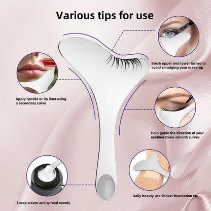 Multi-functional stainless steel facial massage tool